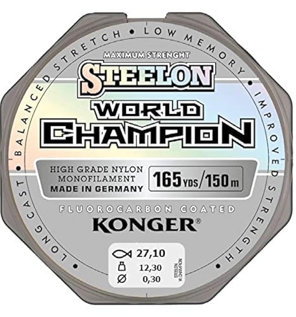 Monofilo rivestito di fluorocarbon Konger World Champion, 150 m