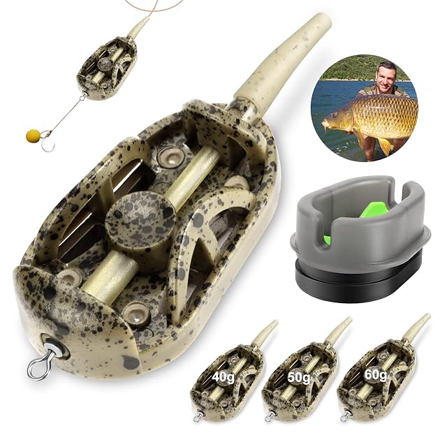 Set di method feeder in alluminio Realure 4 in 1 con stampo a sgancio rapido